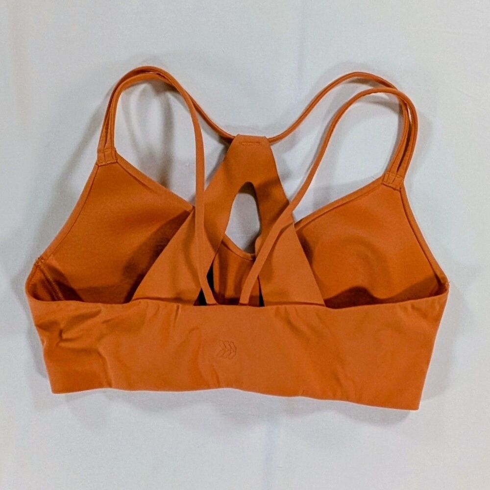 All in Motion Women's Orange Sports Bra Small Racerback Keyhole - Picture 3 of 5